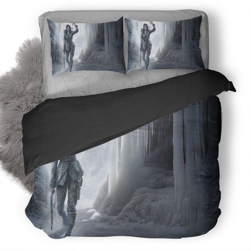Rise Of The Tomb Raider 10 3D Customized Duvet Cover Bedding Set