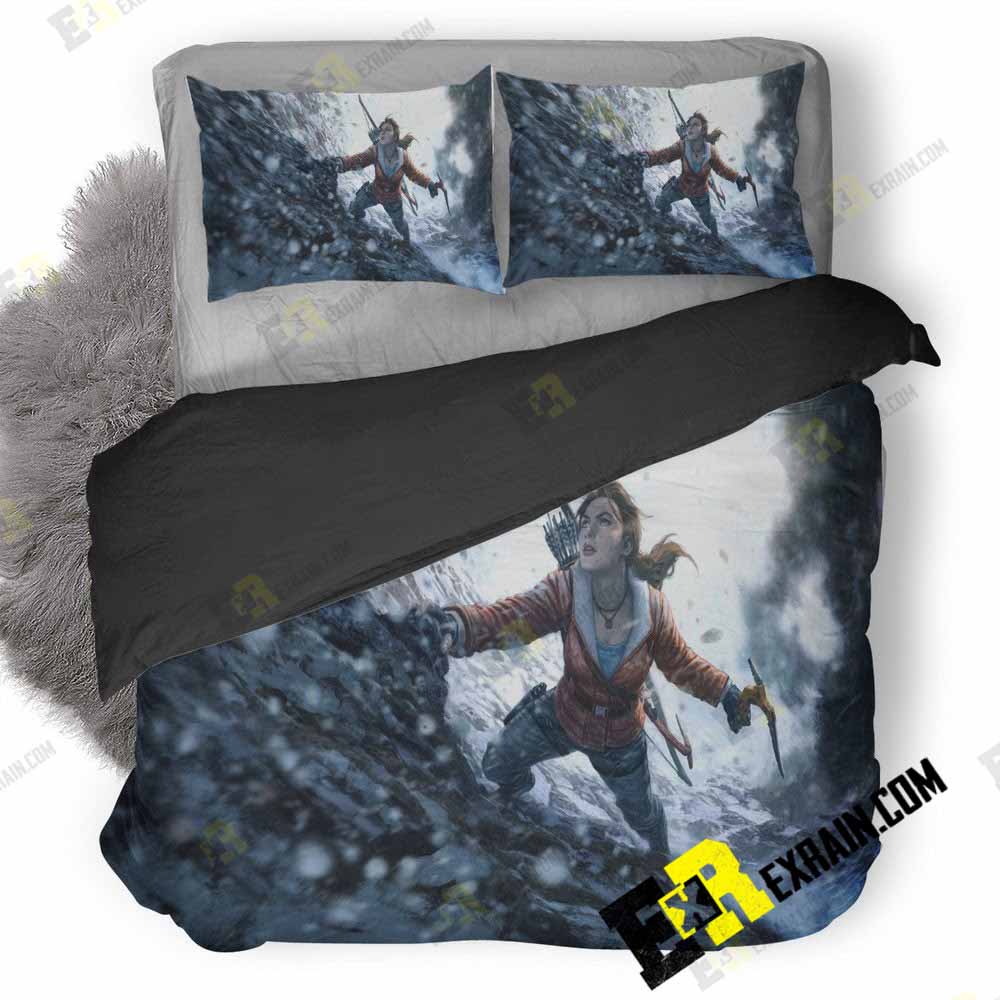 Rise Of The Tomb Raider 20 Years Image 3D Customized Duvet Cover Bedding Set