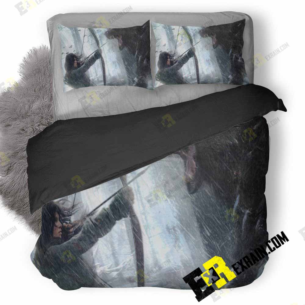Rise Of The Tomb Raider Game 3D Customized Duvet Cover Bedding Set