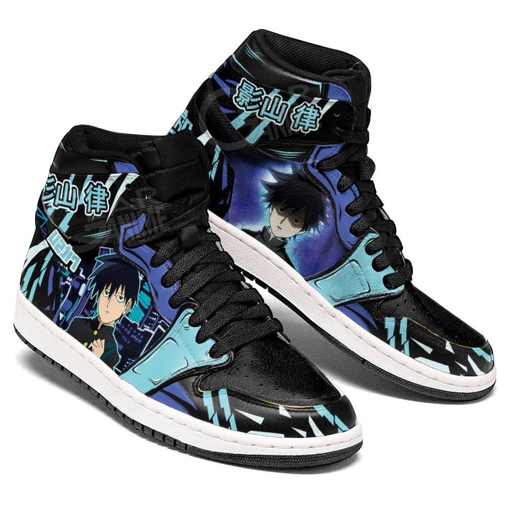 Ritsu Kageyama JD1s Sneakers Mob Psycho 100 Anime Shoes, Air Jordan Hightop