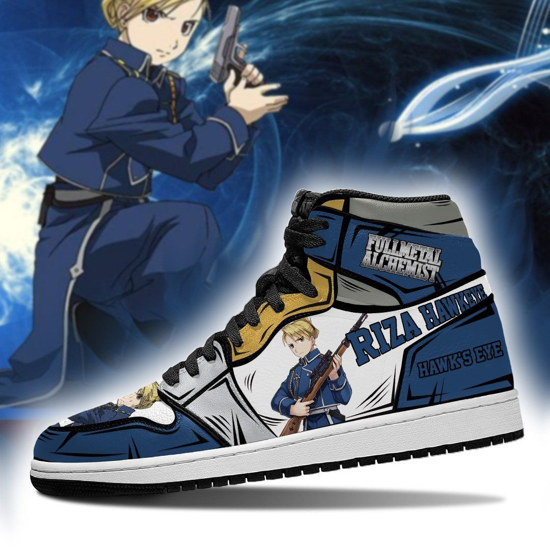 Riza Hawkeye Fullmetal Alchemist Anime 1 High Top Air Jordan Sneaker, Air Jordan Hightop
