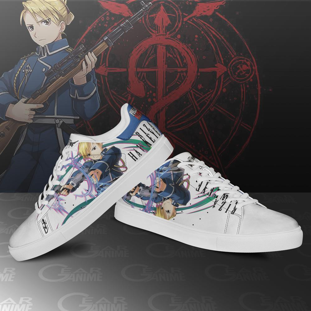 Riza Hawkeye Skate Shoes Fullmetal Alchemist Custom Anime Shoes