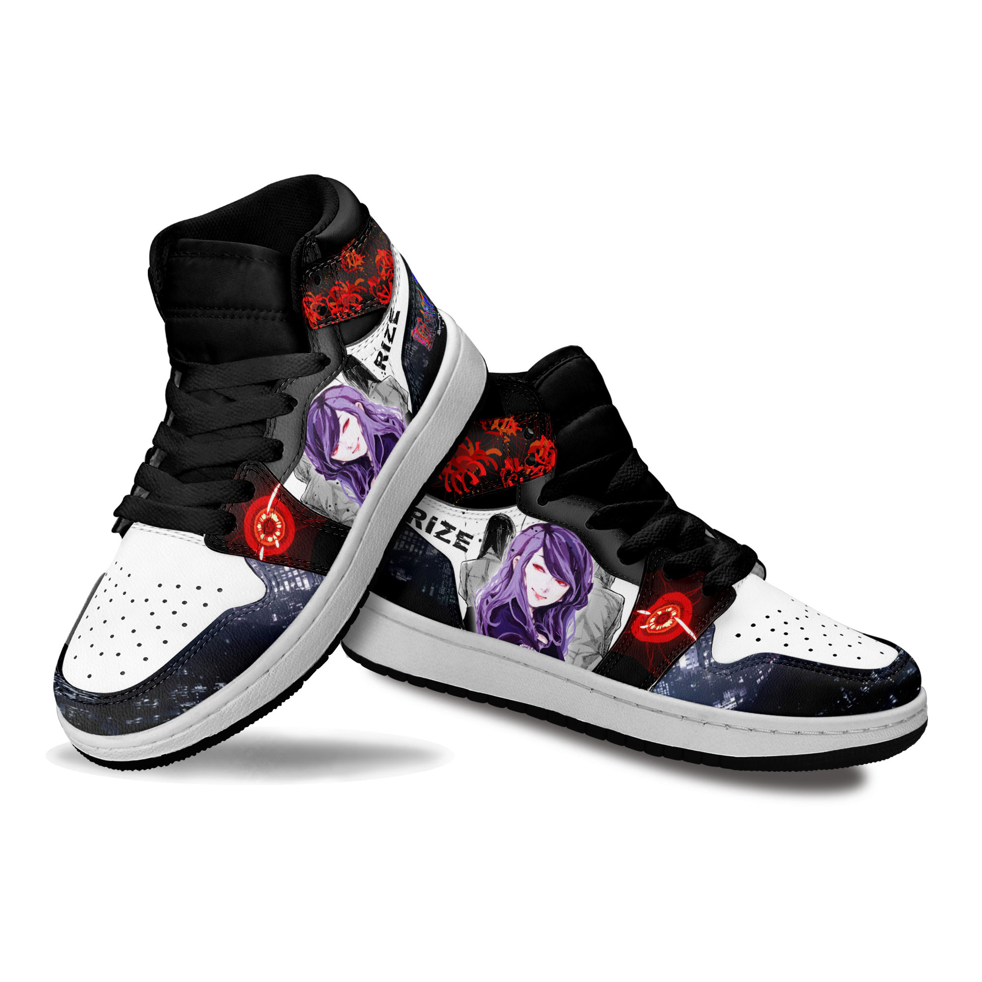 Rize Kamishiro Kids Sneakers Custom Tokyo Ghoul Anime Shoes For Kids