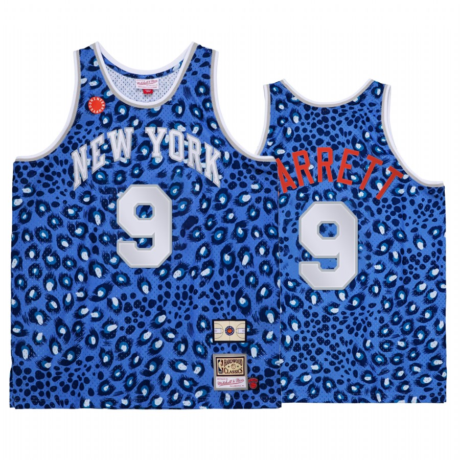 RJ Barrett 9 New York Knicks Mitchell Ness x Uninterrupted Blue Jersey Throwback