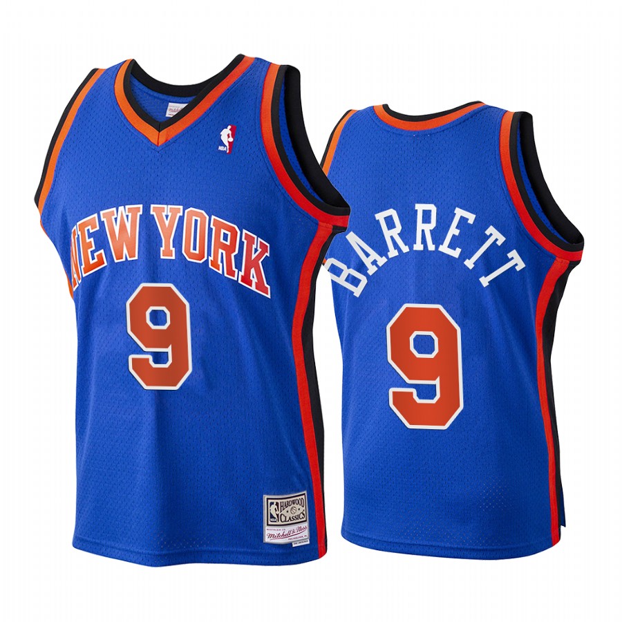 RJ Barrett New York Knicks Hardwood Classics Youth Jersey - Blue