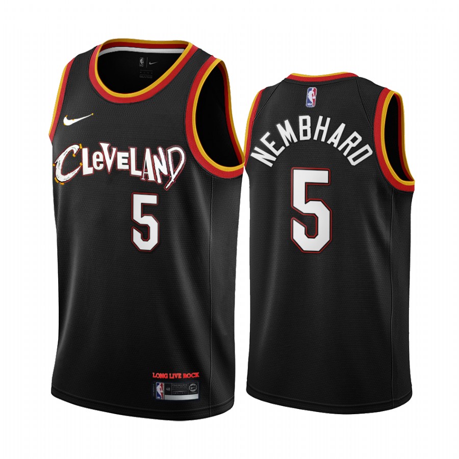 RJ Nembhard Cleveland Cavaliers 2021-22 City Edition Black #5 Jersey