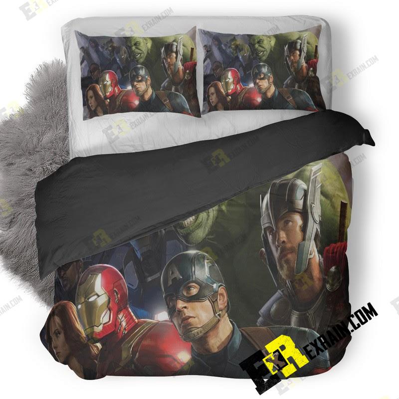 Road To Avengers Infinity War Artwork I7 3D Customized Duvet Cover Bedding Set
