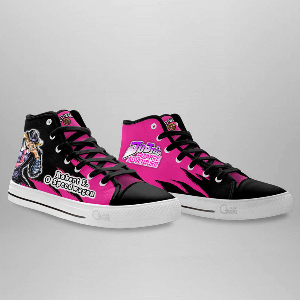 Robert E. O Speedwagon High Top Shoes JoJo’s Bizarre Adventure Anime Sneakers