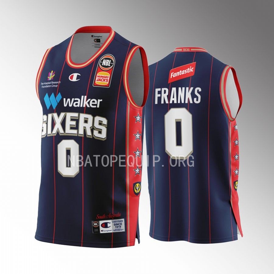 Robert Franks #0 Adelaide 36ers 2022-23 Home Navy Jersey NBL