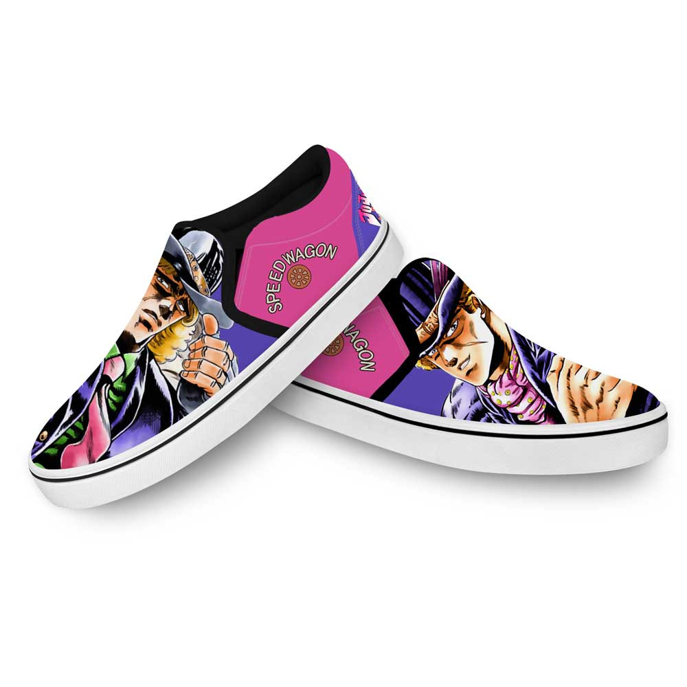 Robert Speedwagon Slip-On Shoes Canvas Custom Anime JoJo’s Bizarre Adventure Shoes