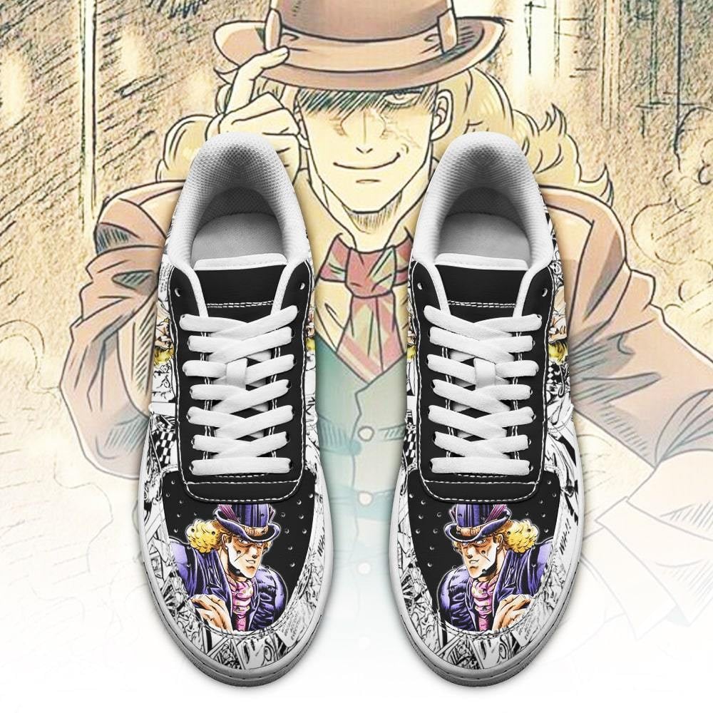Robert Speedwagon Sneakers Manga Style JoJo’s Anime Shoes Fan Gift