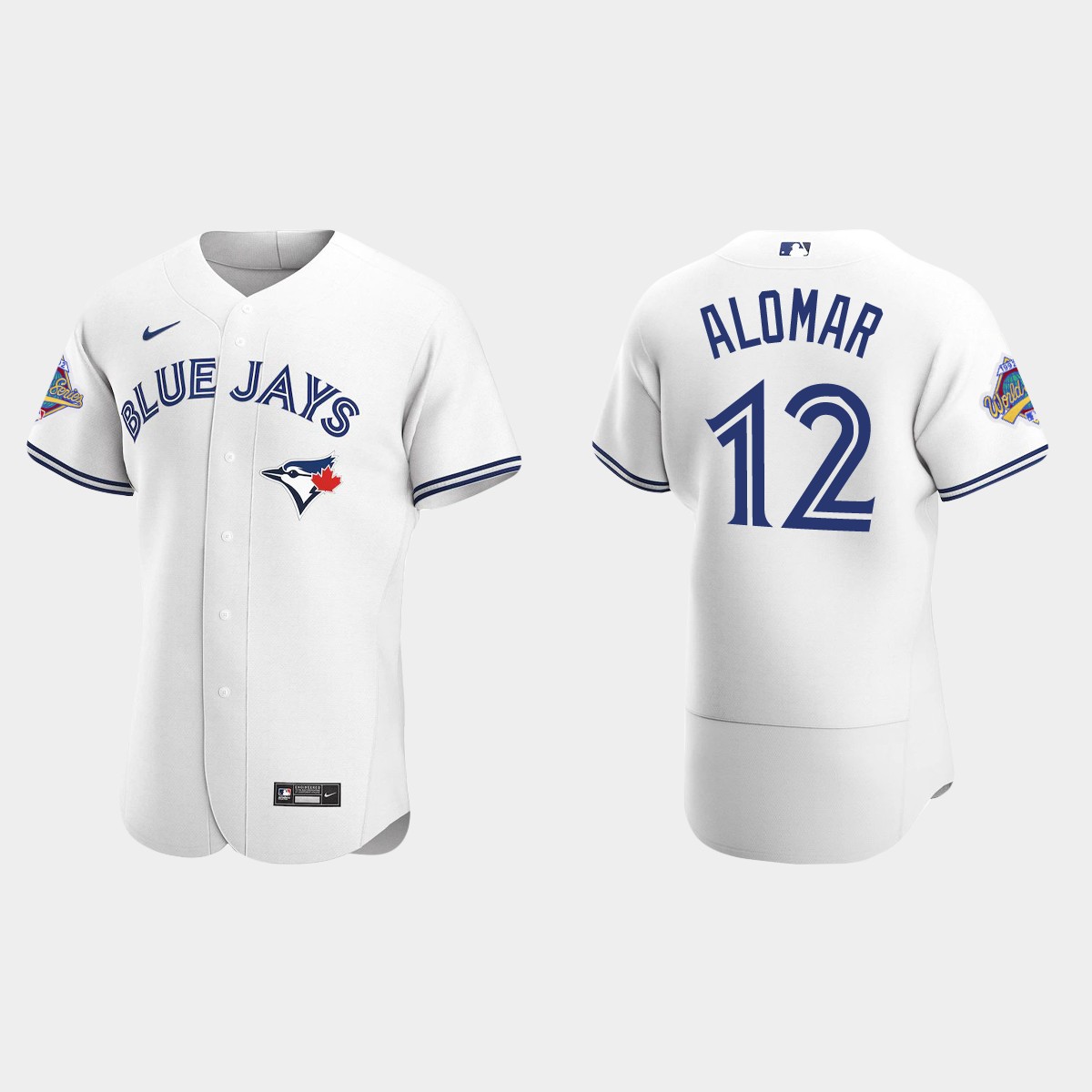 Roberto Alomar Toronto Blue Jays 1992 World Series Patch Jersey - White
