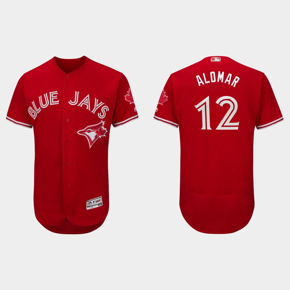 Roberto Alomar Toronto Blue Jays Canada Day Flex Base Jersey - Scarlet