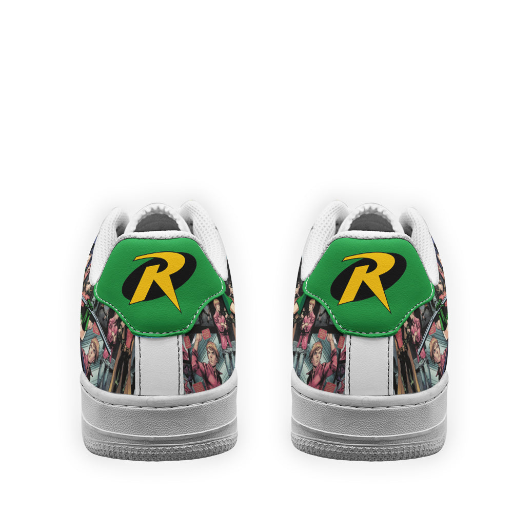Robin Air Sneakers Custom Superhero Comic Shoes