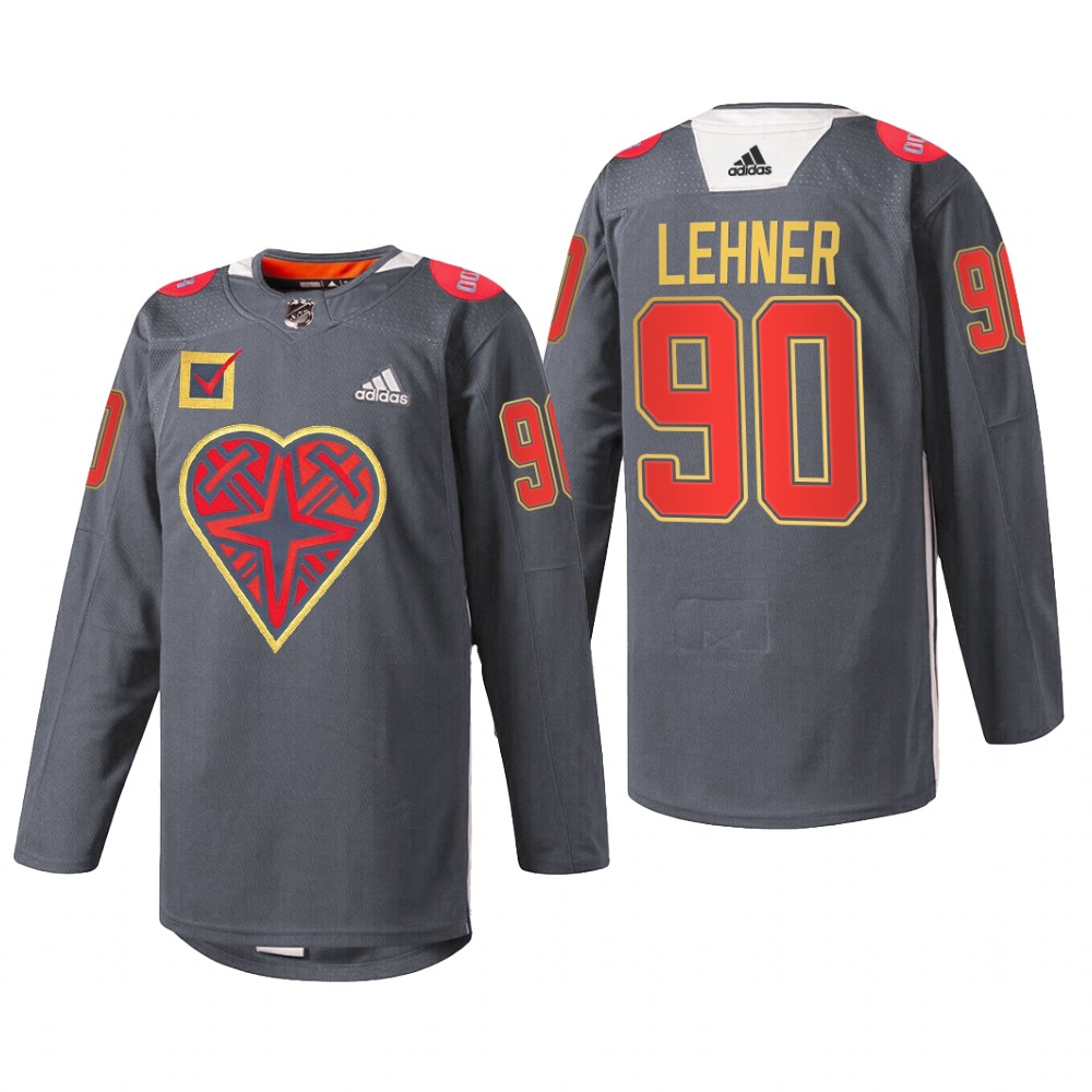 Robin Lehner Vegas Golden Knights DonorAwareness Jersey Black #90 Warm-Up