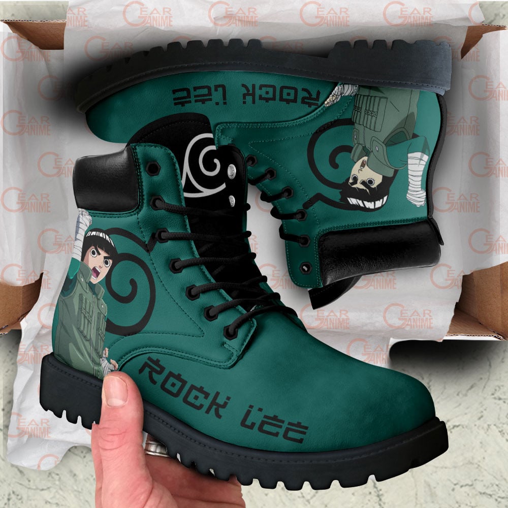 Rock Lee Boots Custom Shoes For Anime Fans