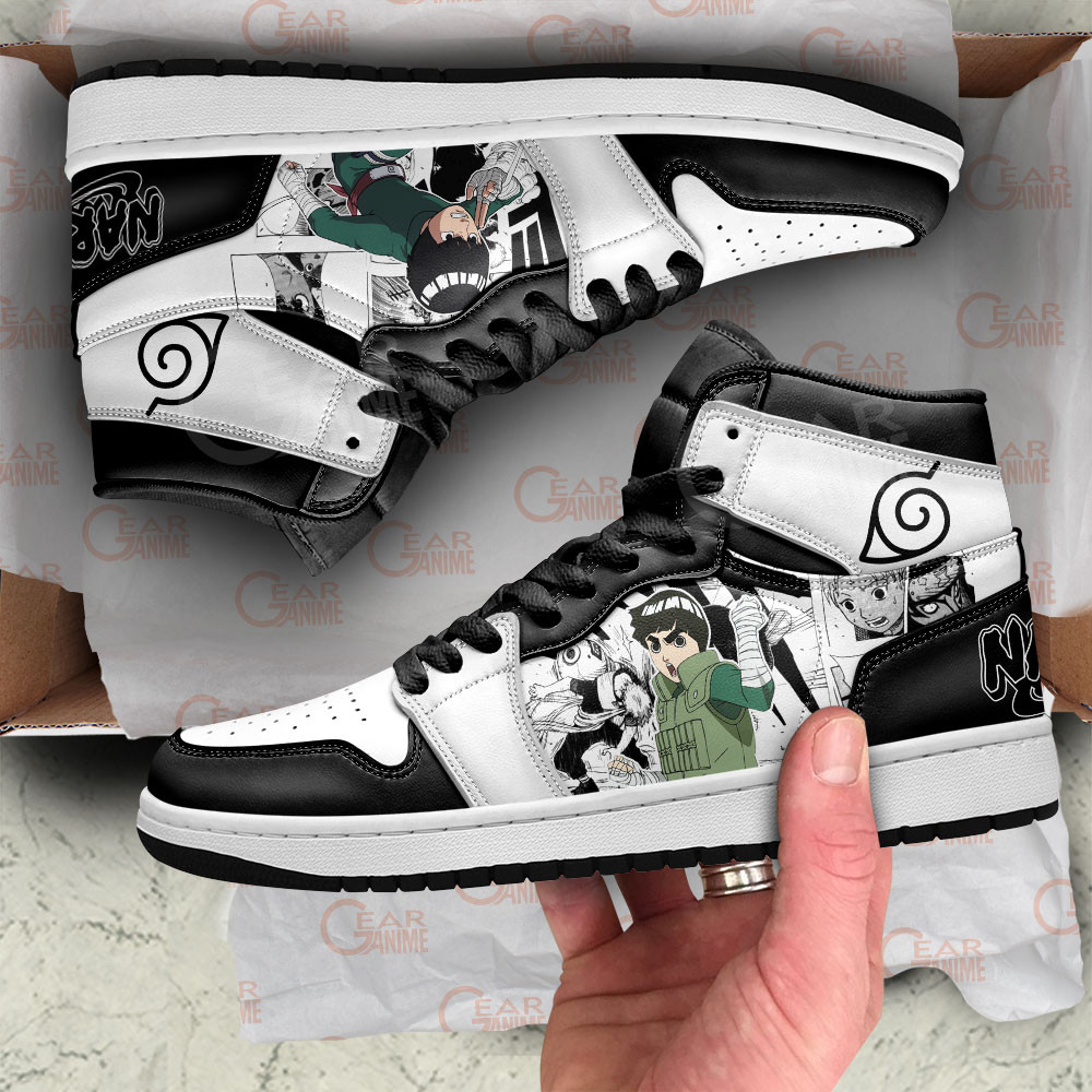 Rock Lee JD1s Sneakers Anime Shoes Mix Manga, Air Jordan Hightop