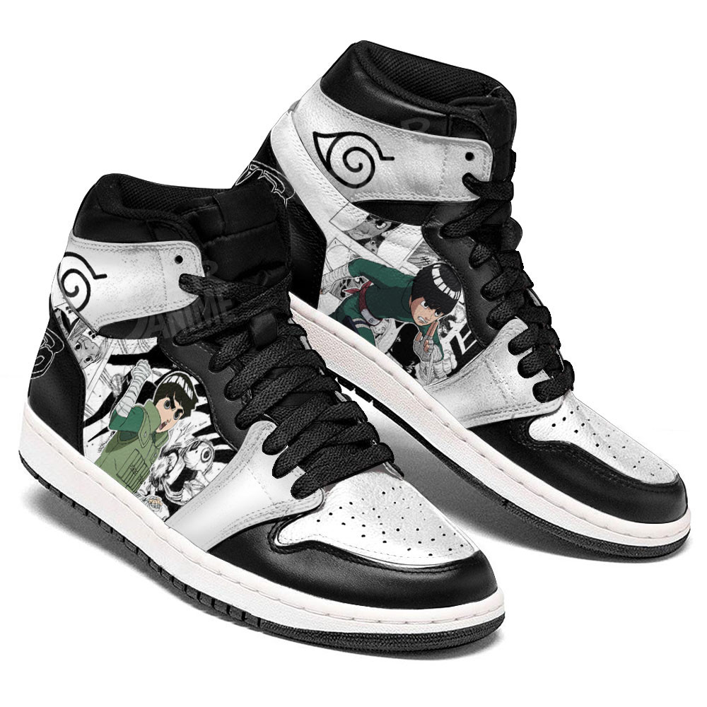 Rock Lee JD1s Sneakers Anime Shoes Mix Manga, Air Jordan Hightop