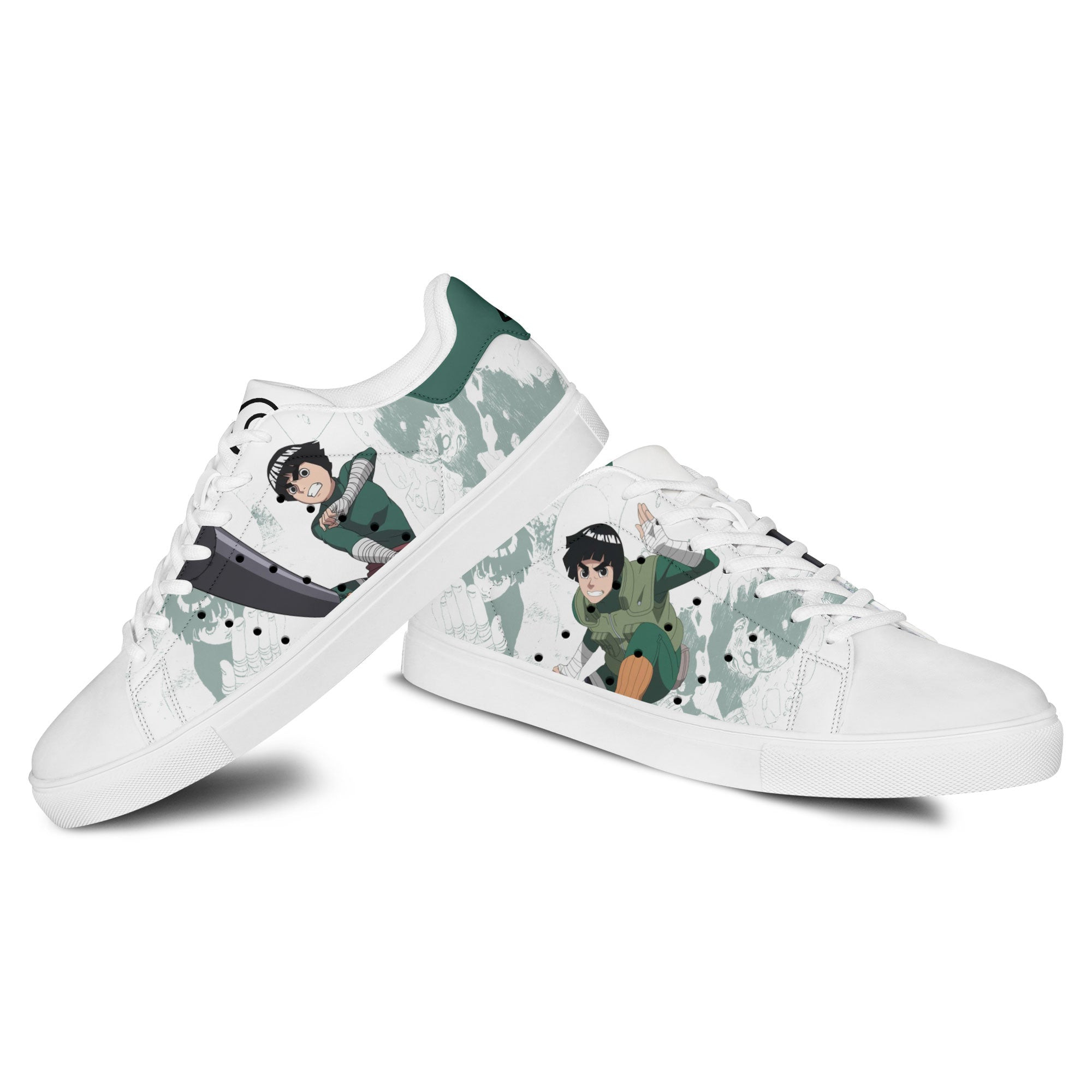 Rock Lee Skate Sneakers Custom NRT Anime Shoes