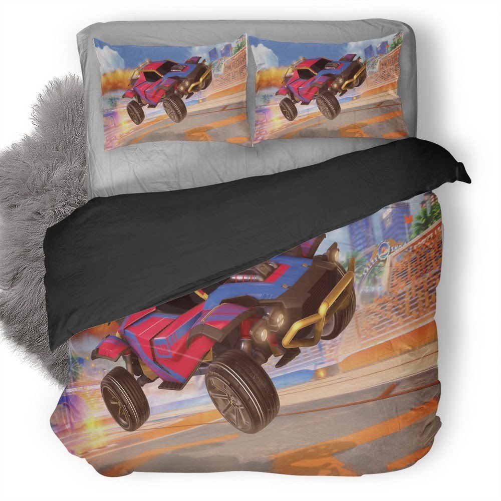 Rocket League 3D Customized Duvet Cover Bedding Set