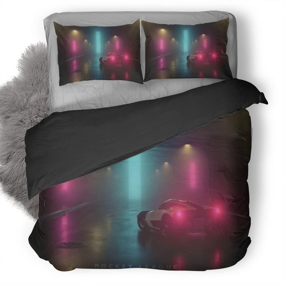 Rocket League 3D Customized Duvet Cover Bedding Set