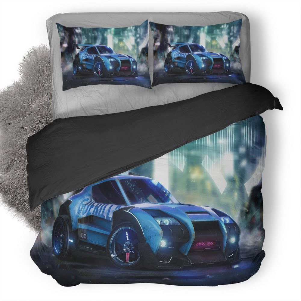 Rocket League 3D Customized Duvet Cover Bedding Set