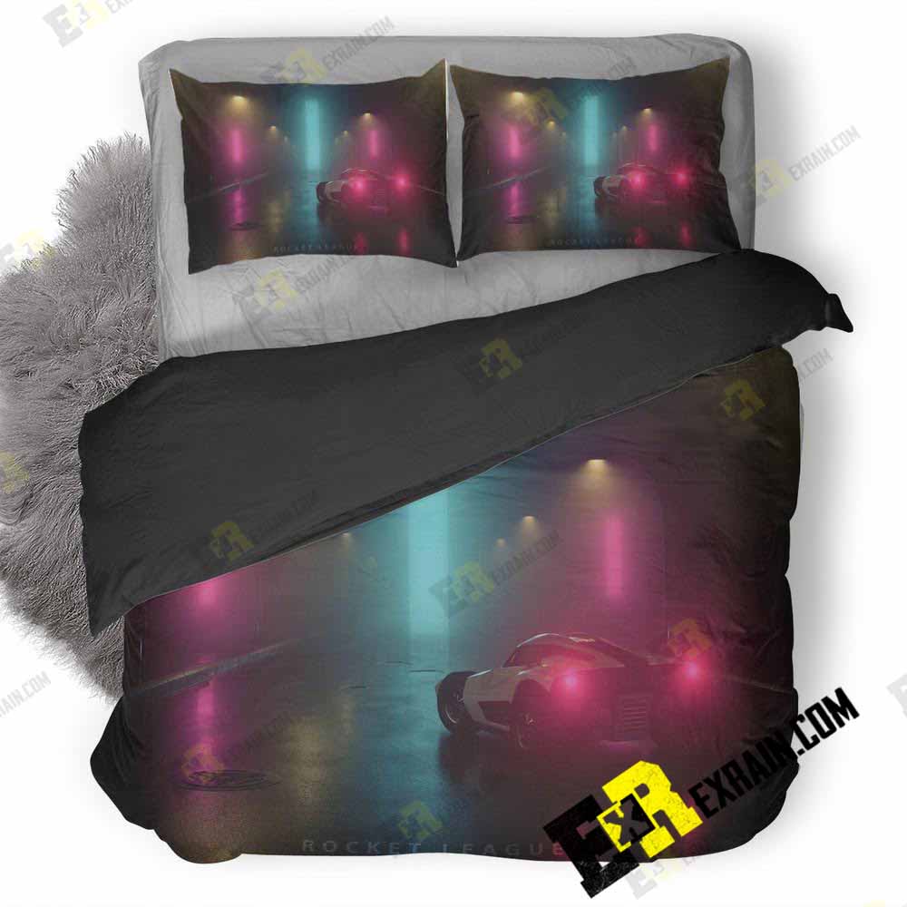 Rocket League Fanart 2I 3D Customized Duvet Cover Bedding Set