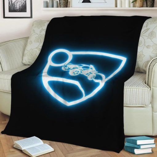 Rocket League Fleece Blanket Gift For Fan Premium Comfy Sofa Throw Blanket