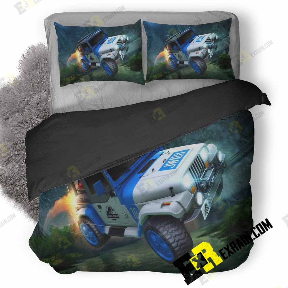 Rocket League Jurassic World Jw 18 Car Lb 3D Customized Duvet Cover Bedding Set