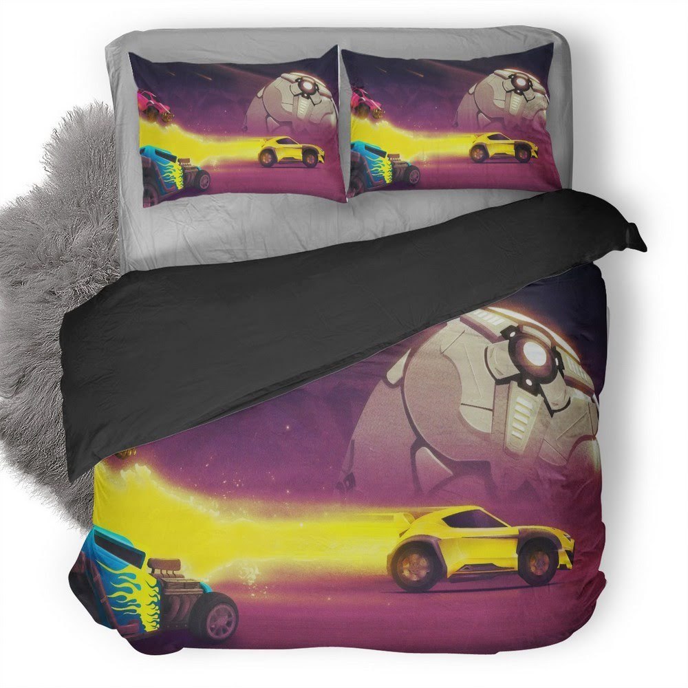 Rocket League Vinyl Gate Out 3D Customized Duvet Cover Bedding Set