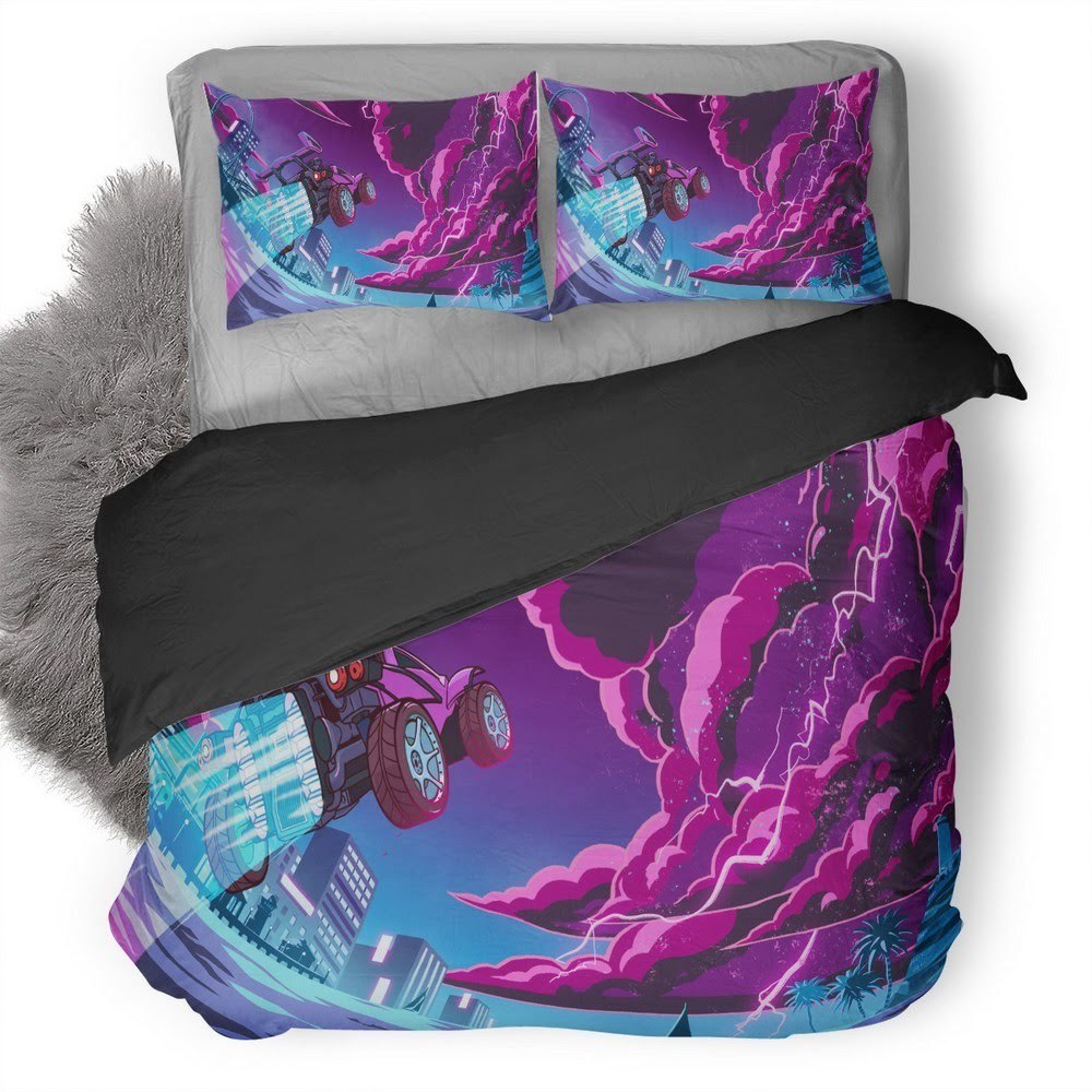 Rocket League X Monstercat 3D Customized Duvet Cover Bedding Set