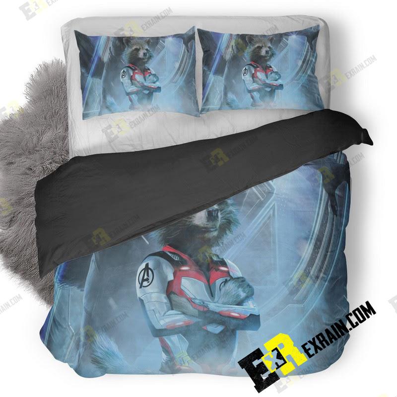 Rocket Raccoon In Avengers Endgame Ar 3D Customized Duvet Cover Bedding Set