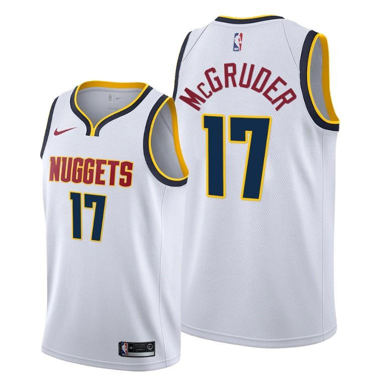 Rodney McGruder 17 Denver Nuggets 2022 Association Edition White Jersey – Men Jersey