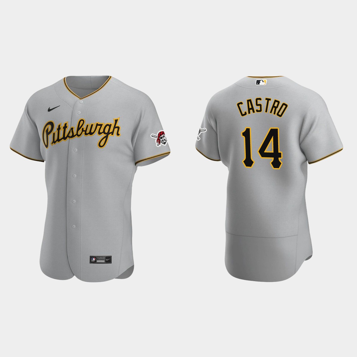 Rodolfo Castro Pittsburgh Pirates Road Jersey - Gray