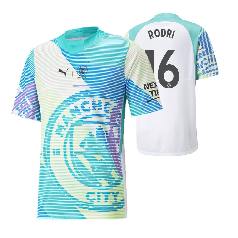 Rodri 16 Manchester City 2022-23 Esports Jersey – Sky Blue, Men