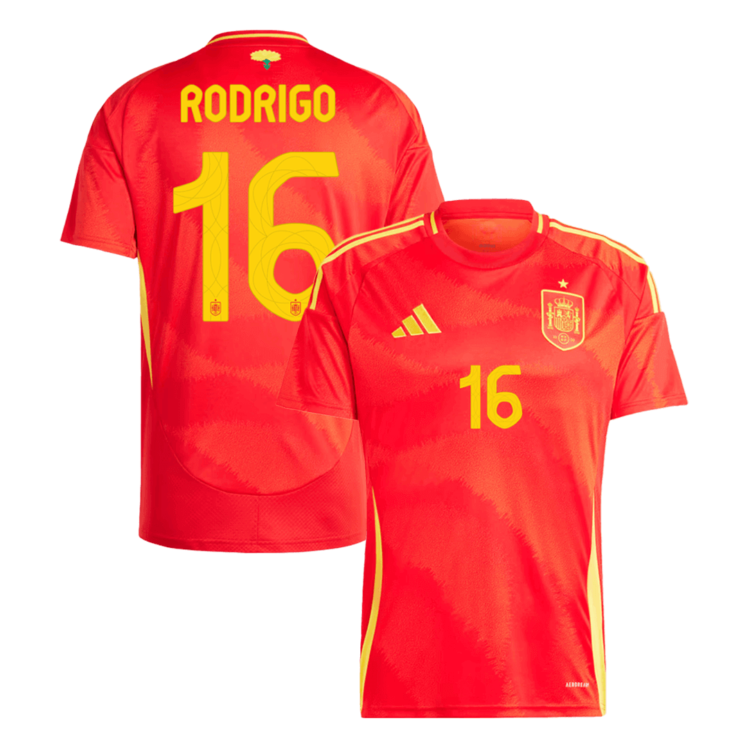 Rodrigo Men's Spain 2024 Stadium Home Soccer Jersey