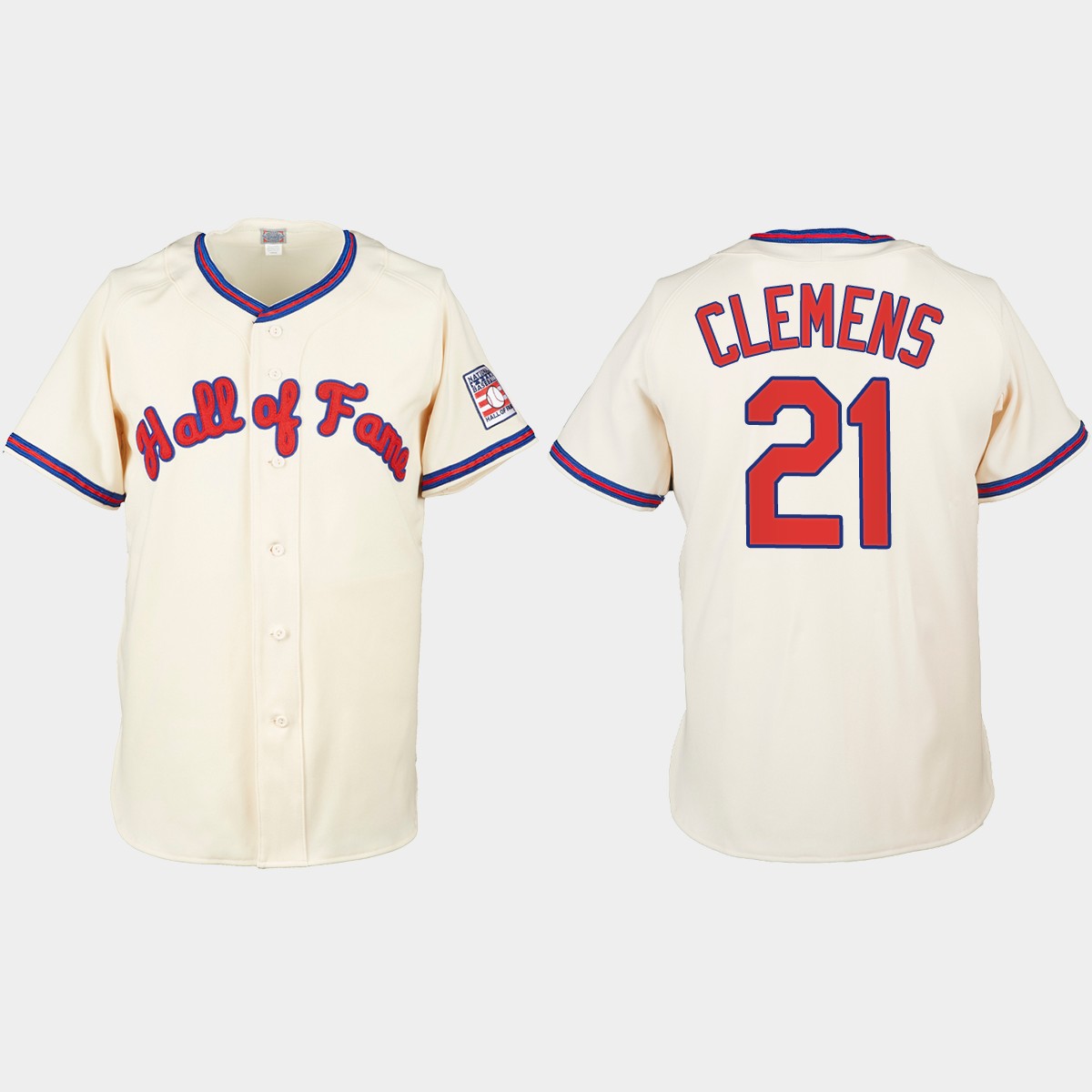 Roger Clemens 2022 Hall of Fame Jersey - Cream