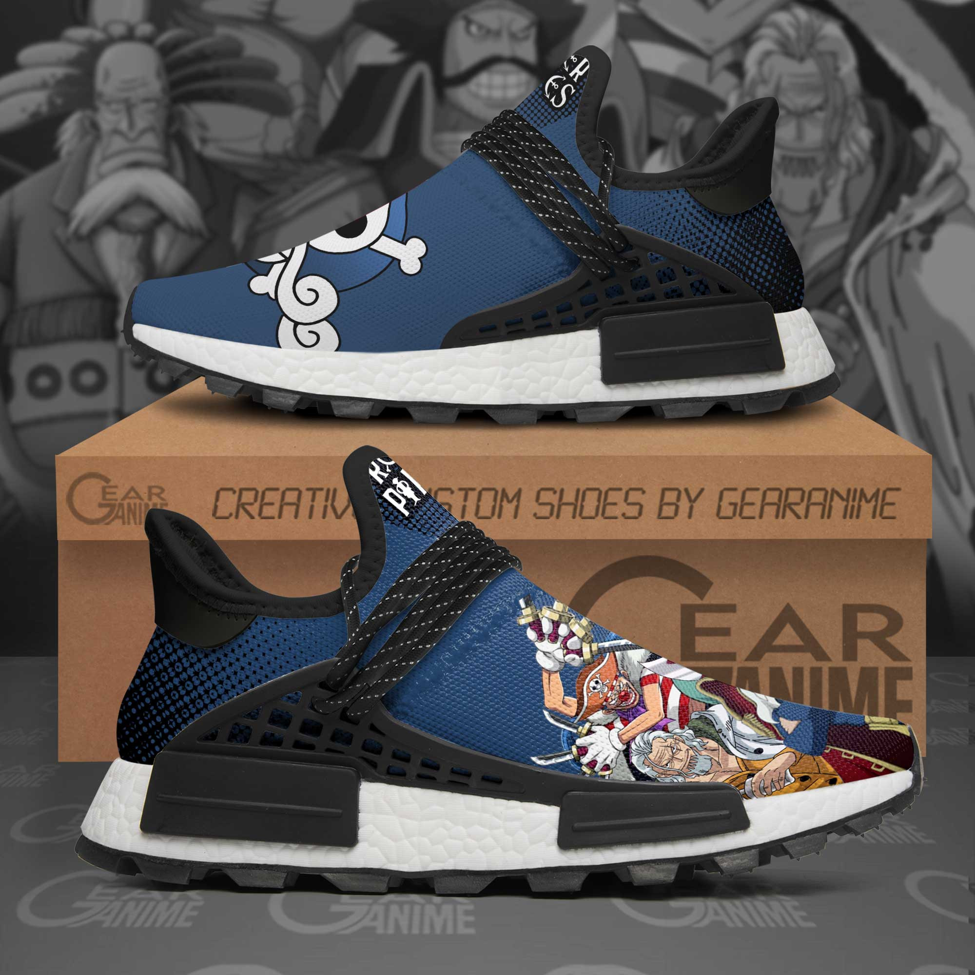 Roger Pirates Shoes One Piece Anime Shoes, NMD Shoes