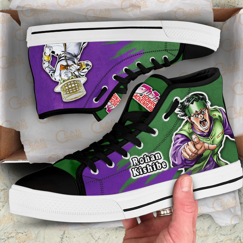 Rohan Kishibe High Top Shoes JoJo’s Bizarre Adventure Anime Sneakers