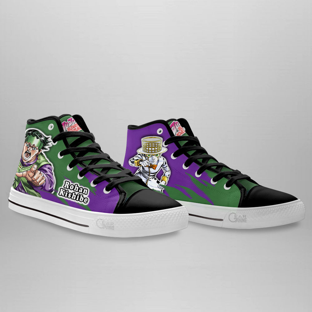 Rohan Kishibe High Top Shoes JoJo’s Bizarre Adventure Anime Sneakers
