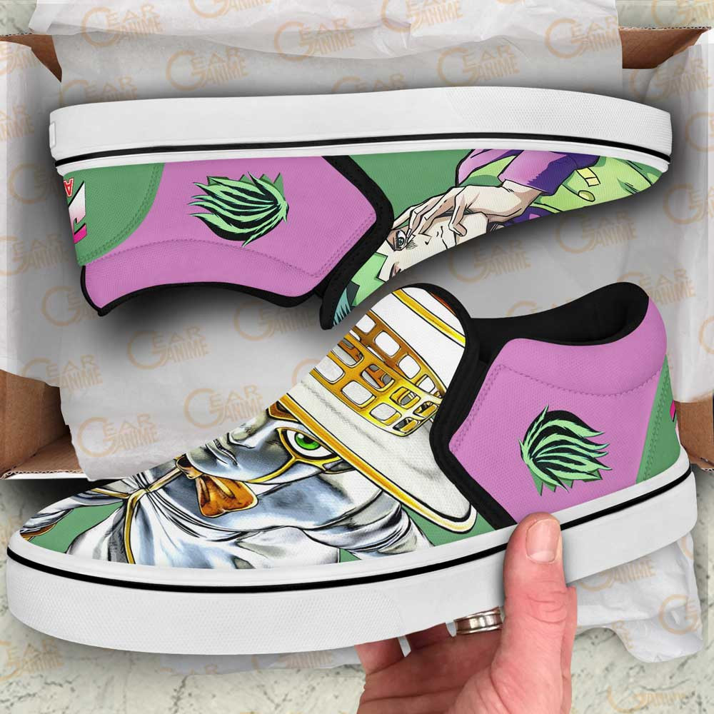 Rohan Kishibe Slip-On Shoes Canvas Custom Anime JoJo’s Bizarre Adventure Shoes