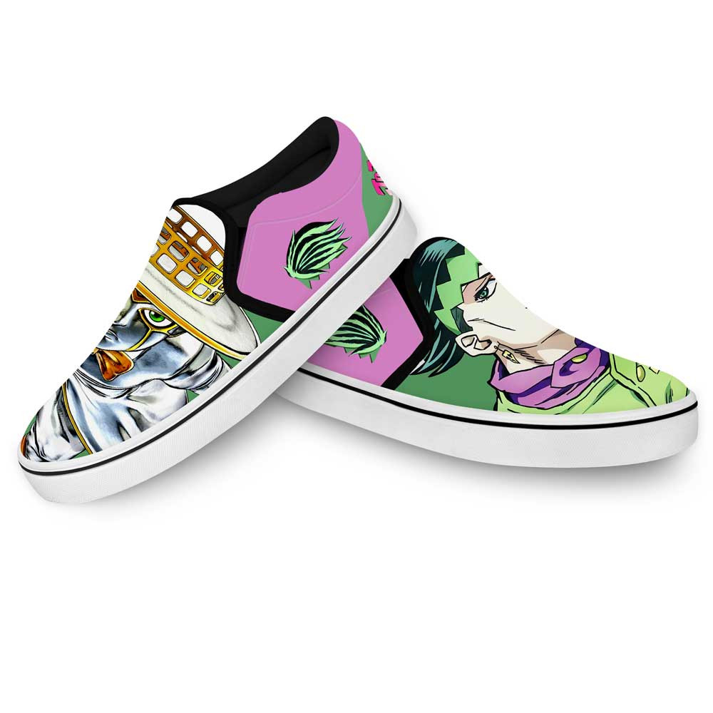 Rohan Kishibe Slip-On Shoes Canvas Custom Anime JoJo’s Bizarre Adventure Shoes