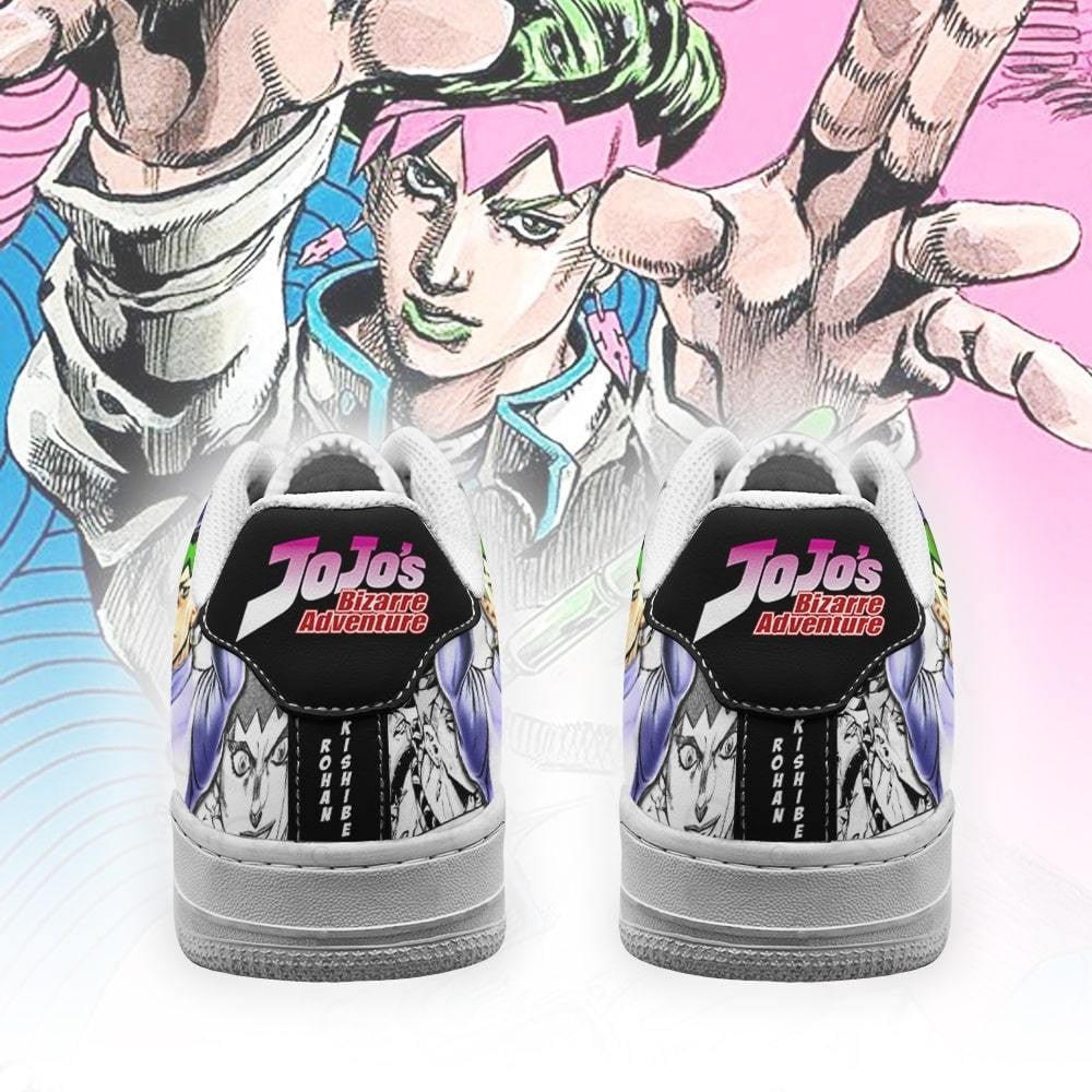 Rohan Kishibe Sneakers Manga Style JoJo Anime Shoes Fan Gift
