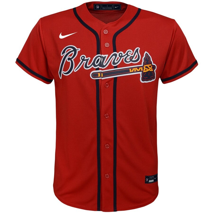 Ronald Acuna Jr. Atlanta Braves Nike Youth Alternate 2020  Player Stitched Jersey – Red