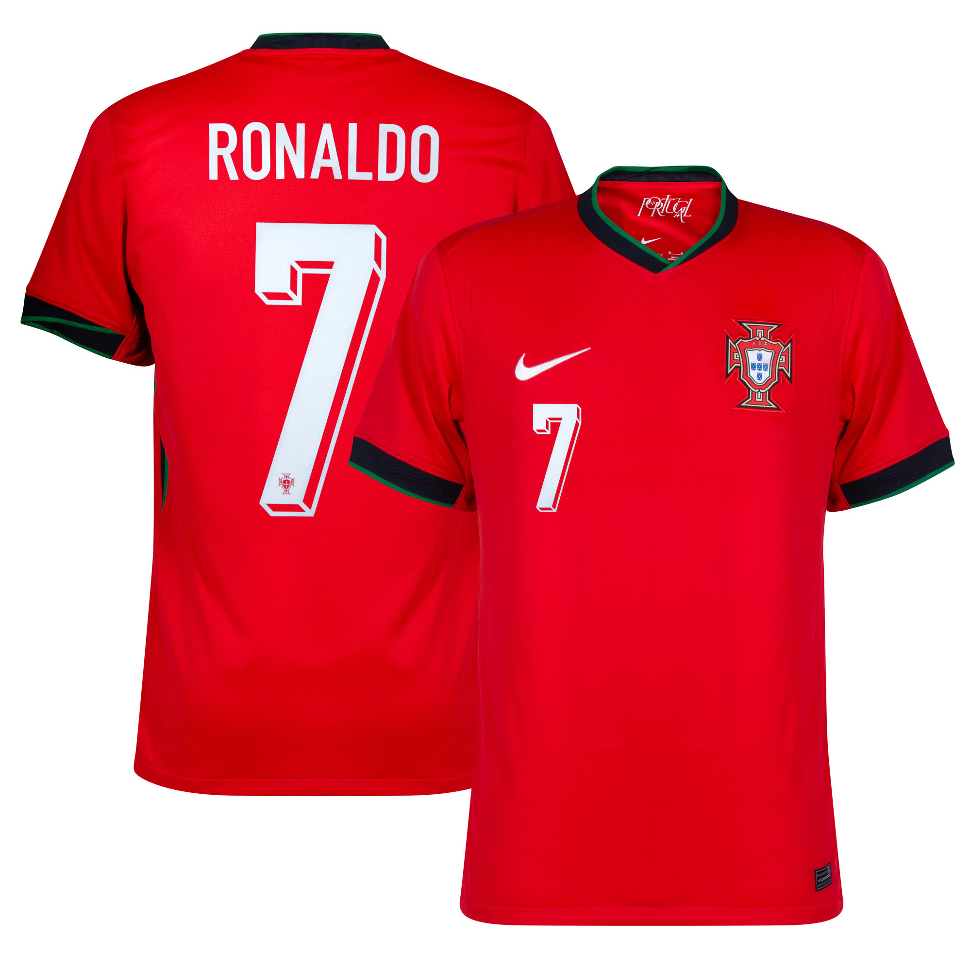 Ronaldo Men's Portugal 2024 Stadium Home Soccer Jersey