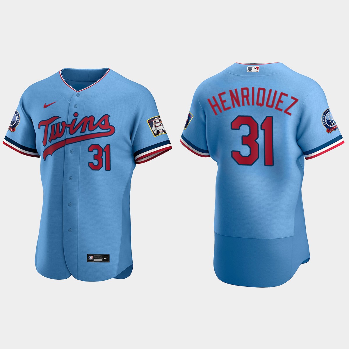 Ronny Henriquez Minnesota Twins Alternate Jersey - Light Blue
