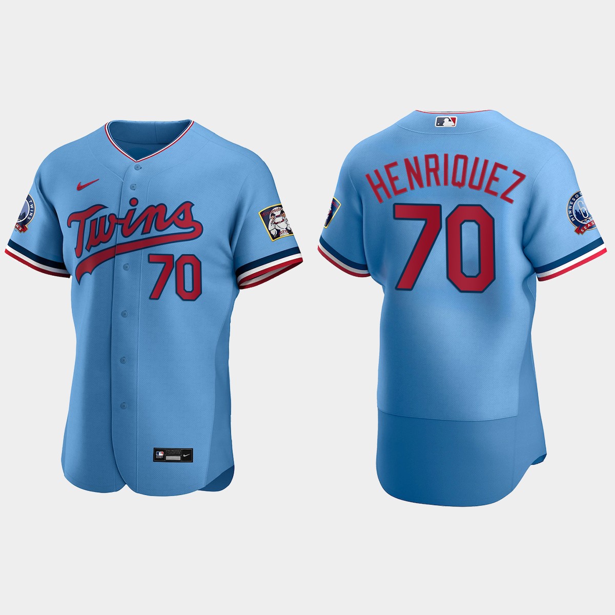 Ronny Henriquez Minnesota Twins Alternate Jersey - Light Blue