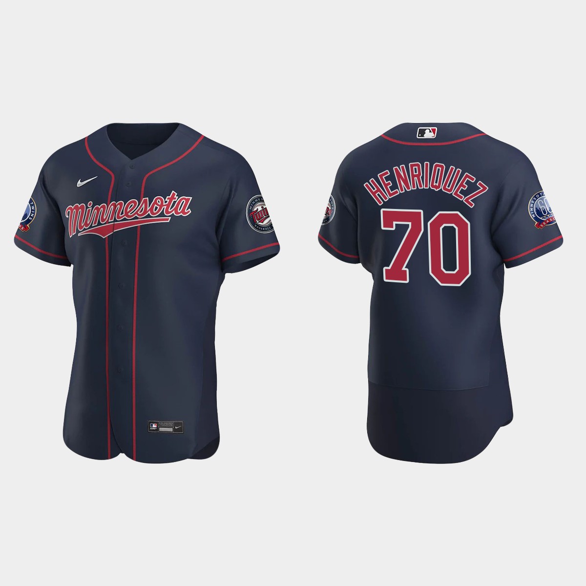 Ronny Henriquez Minnesota Twins Alternate Jersey - Navy