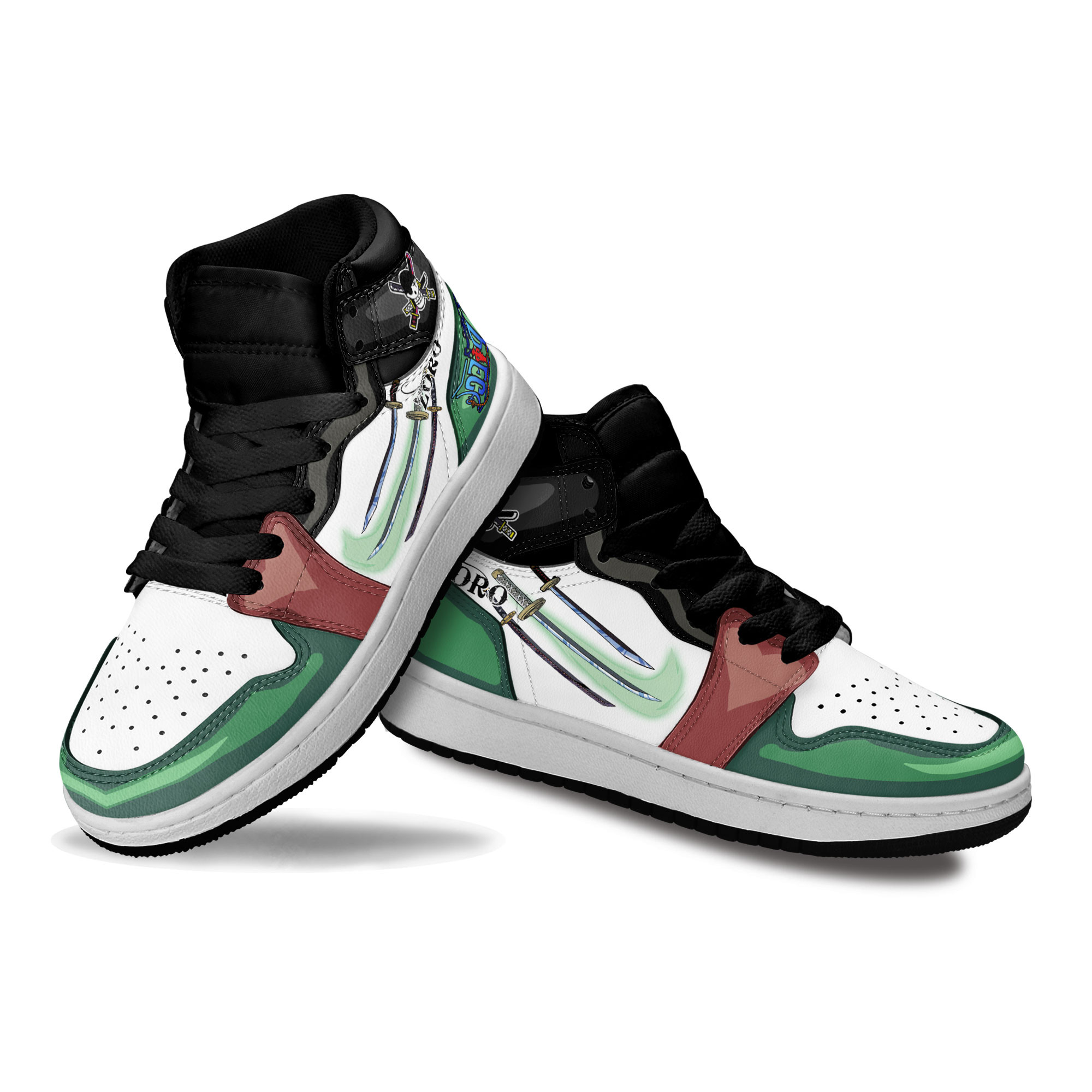 Roronoa Zoro Kids Sneakers Custom One Piece Anime Shoes For Kids