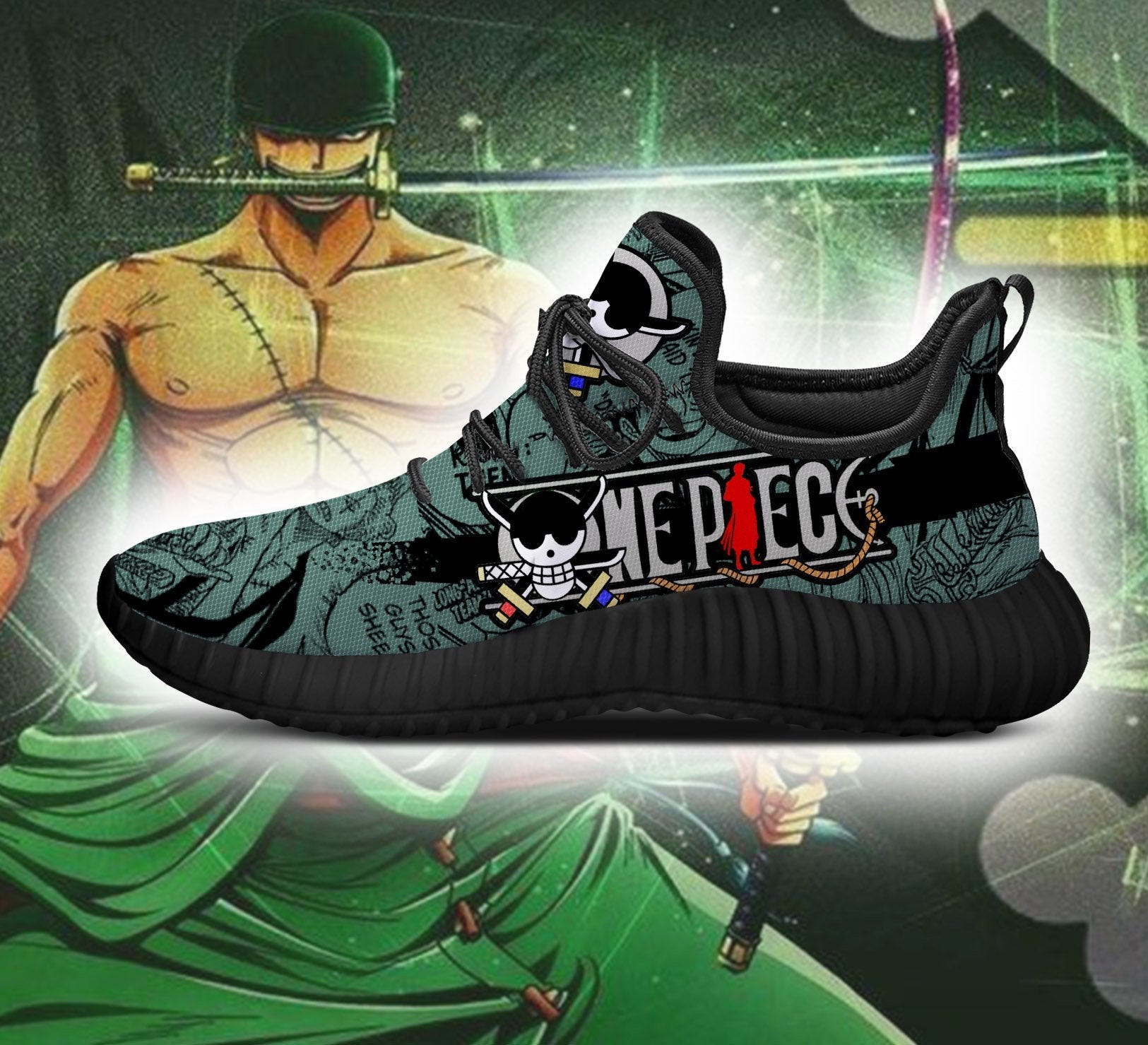 Roronoa Zoro Reze Shoes One Piece Anime Shoes Fan Gift Idea